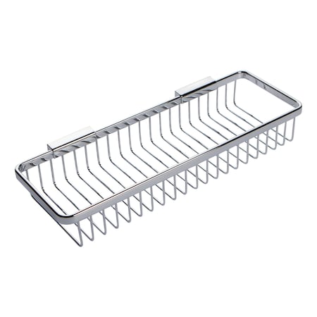 Ginger Long Deep Toiletry Basket in Polished Chrome 552G/PC
